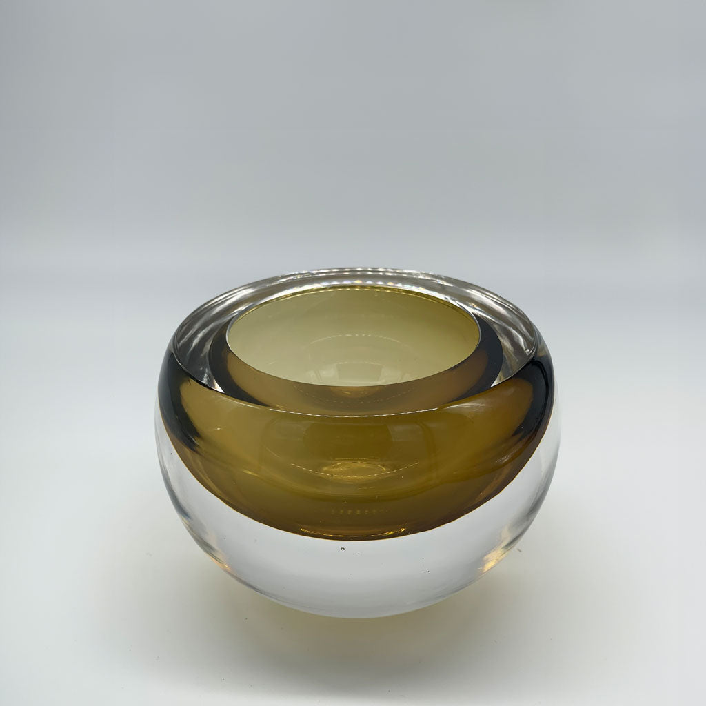 Olive Glass Bowl