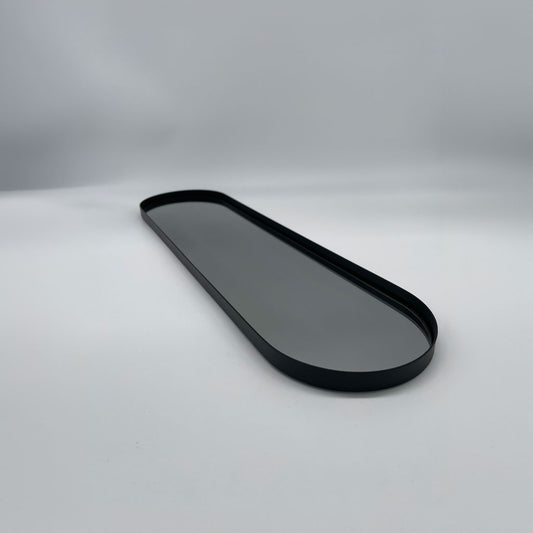 Rounded Margo Tray with tinted Mirror Glass (long)