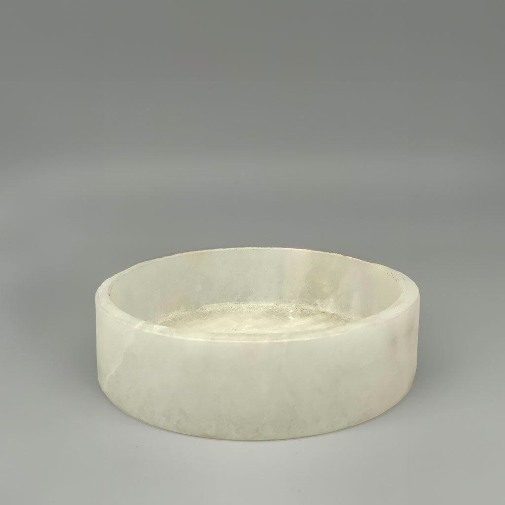 White Alabaster Marble Dish